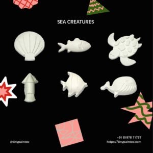 Creative painting Kit - 3 (set of 6 moulds and paint kit)